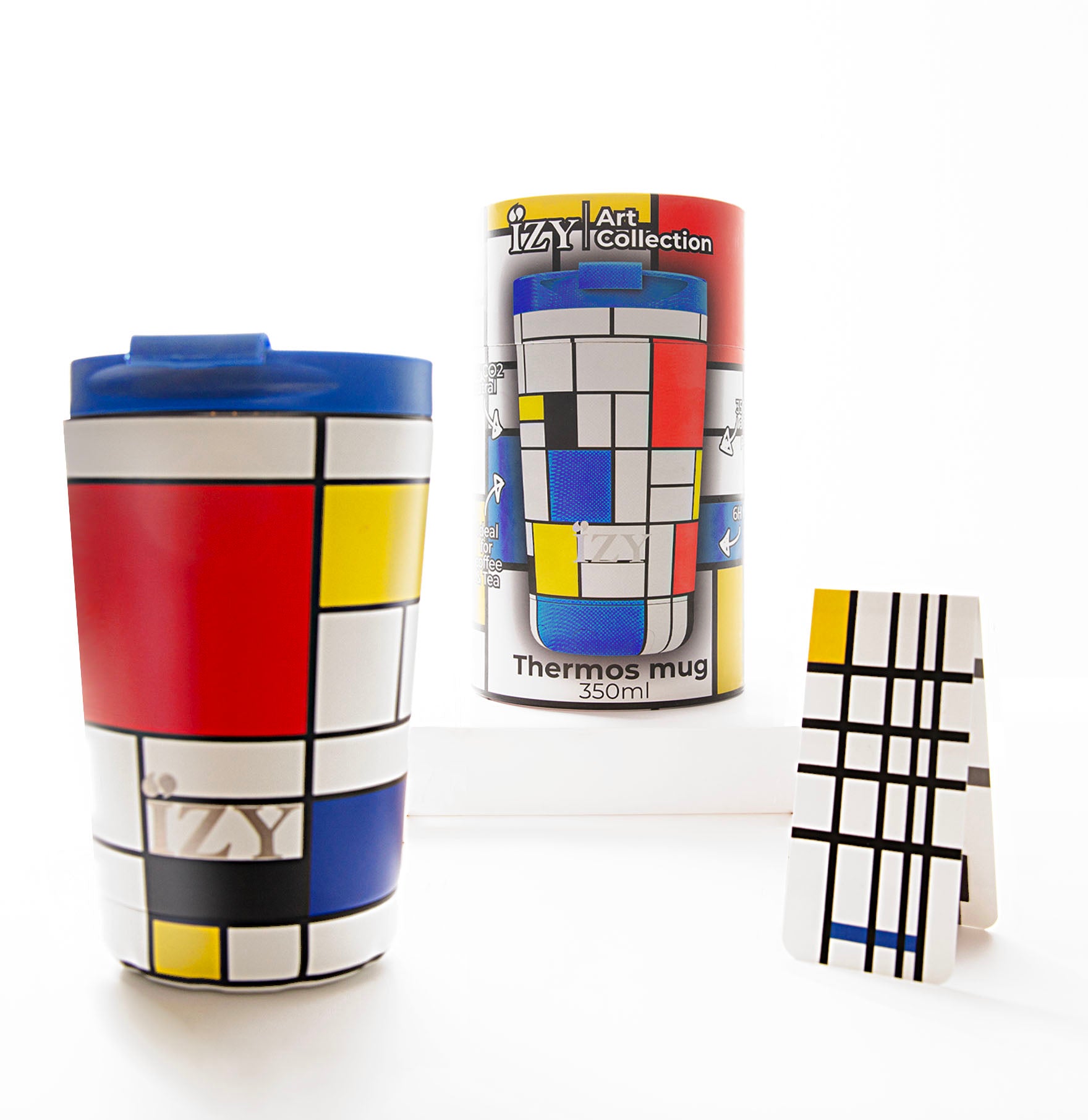 Shop Now! Mondrian Museum Souvenir IZY Thermo Mug Gift Set + Free Gift