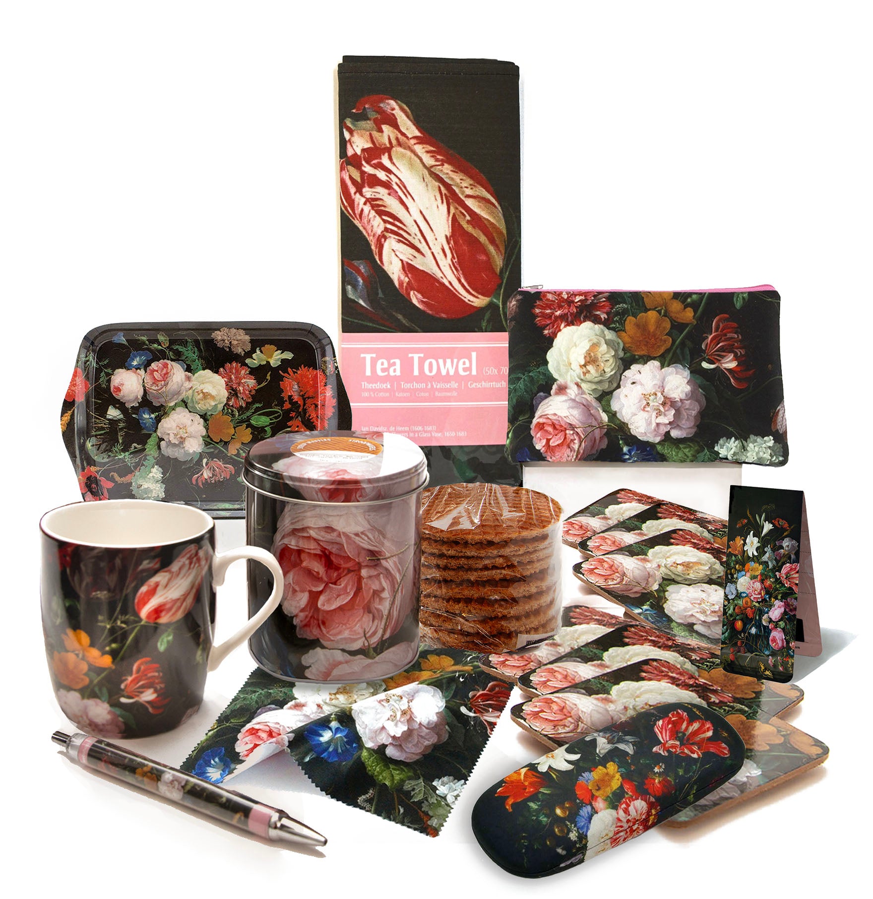 SHOP NOW! Holland's Rijksmuseum Souvenir Gift Sets! Luxury Still Life Flowers Gift Set, DE HEEM