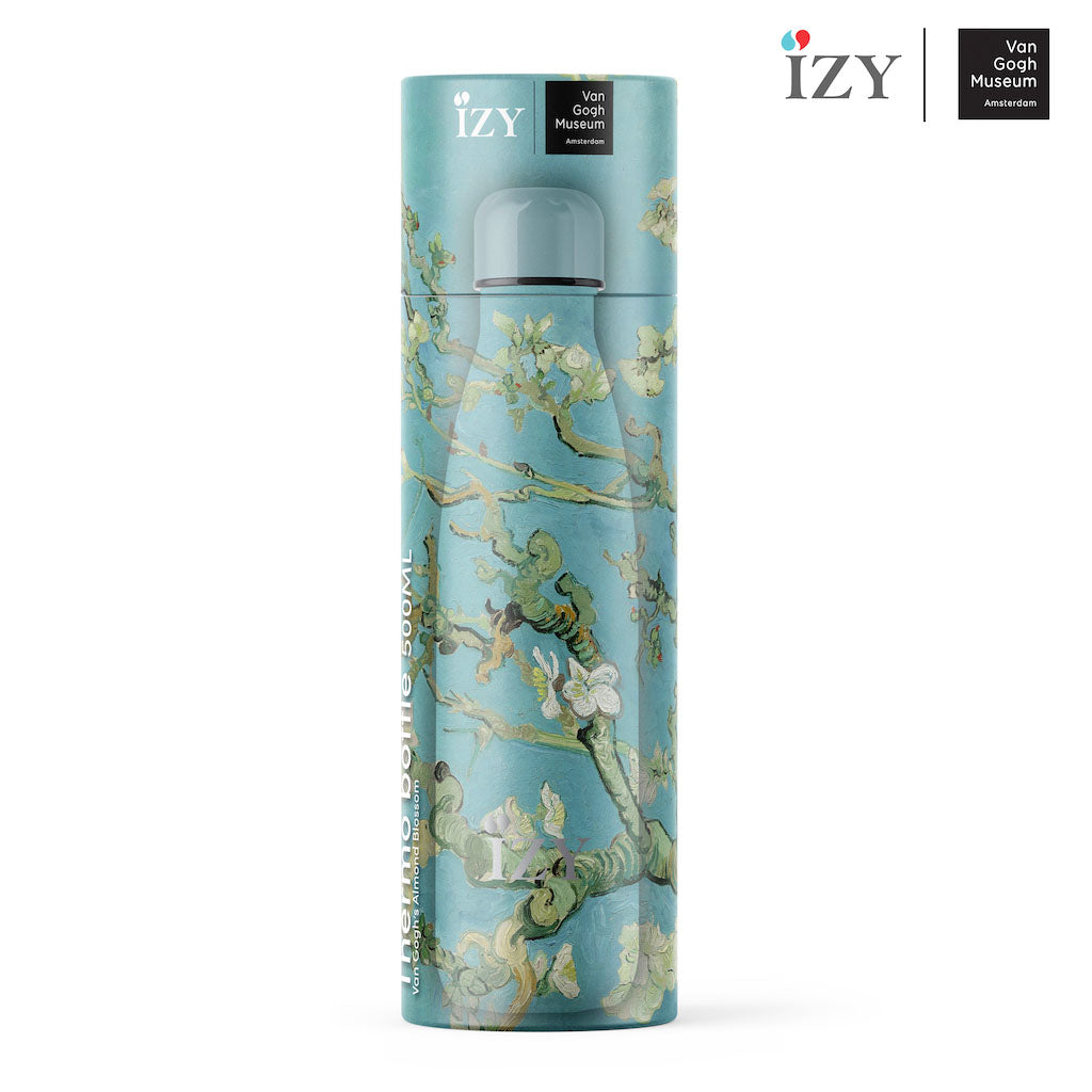 Shop Now! Holland's Van Gogh Museum Souvenirs, IZY Thermo Bottle, Luxury 'Almond Blossom' Gift Set!