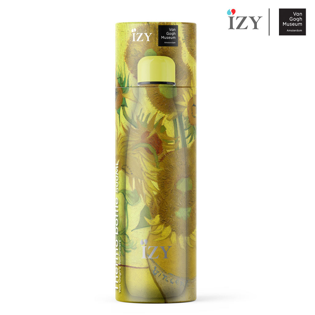 Shop Now! Holland's VAN GOGH Sunflowers Museum Souvenir Thermo Bottle Gift Set + Free Gift!