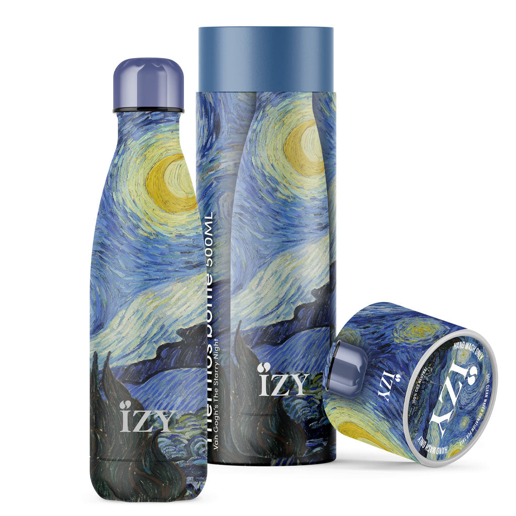 Shop Now! Holland's VAN GOGH 'Starry Night' Museum Souvenir Thermo Bottle Gift Set + Free Gift!