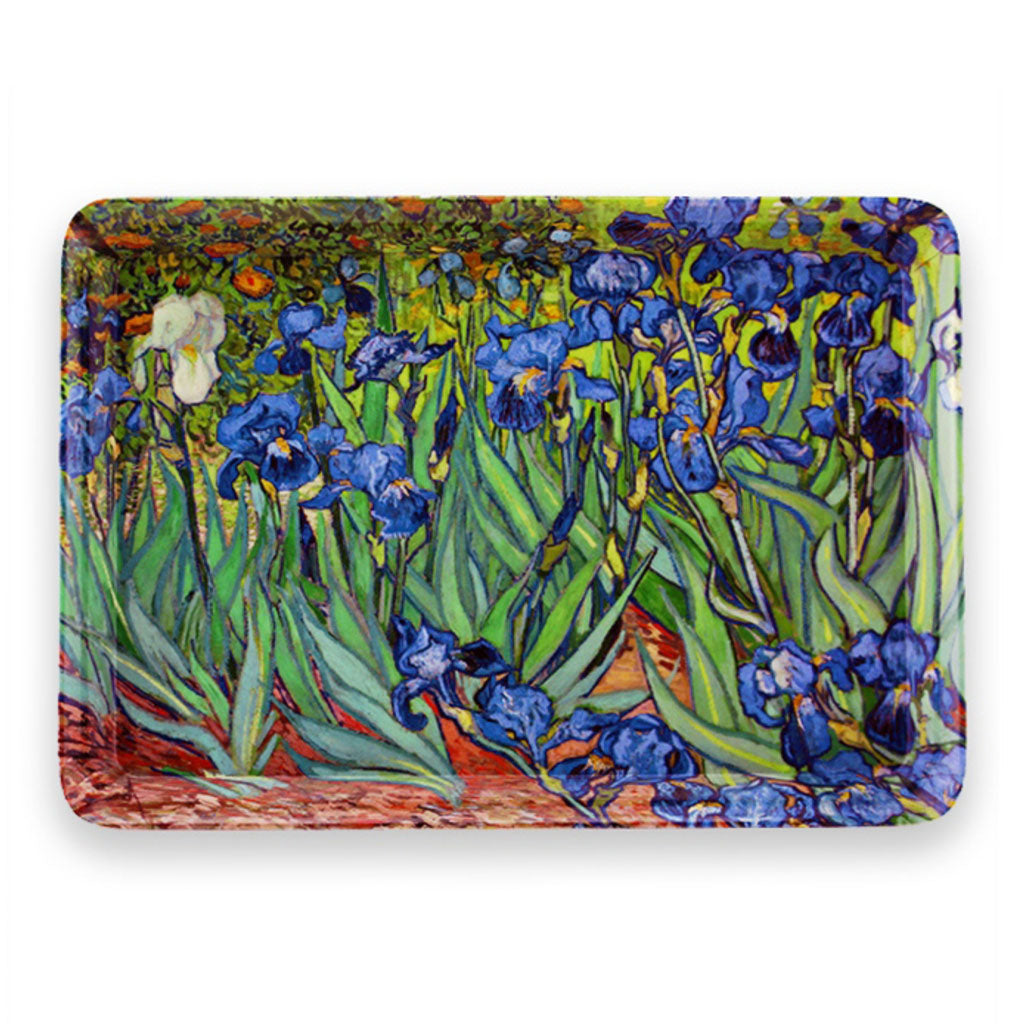 Discover and shop our exquisite Van Gogh's Irises collection luxury mug and tray set online. Elevate your coffee and tea moments with this beautiful gift – perfect for your loved ones and friends. Experience the artistic charm of Dutch museum-inspired gifts from the old masters.