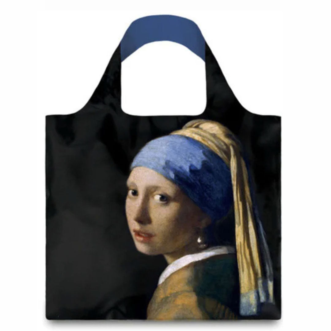 Vermeer, Girl with a Pearl Earring, foldable shopping bag