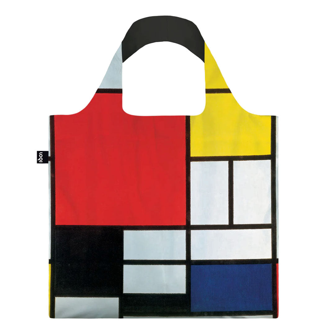 Mondrian's, Yellow, Blue and Red, foldable shopping bag