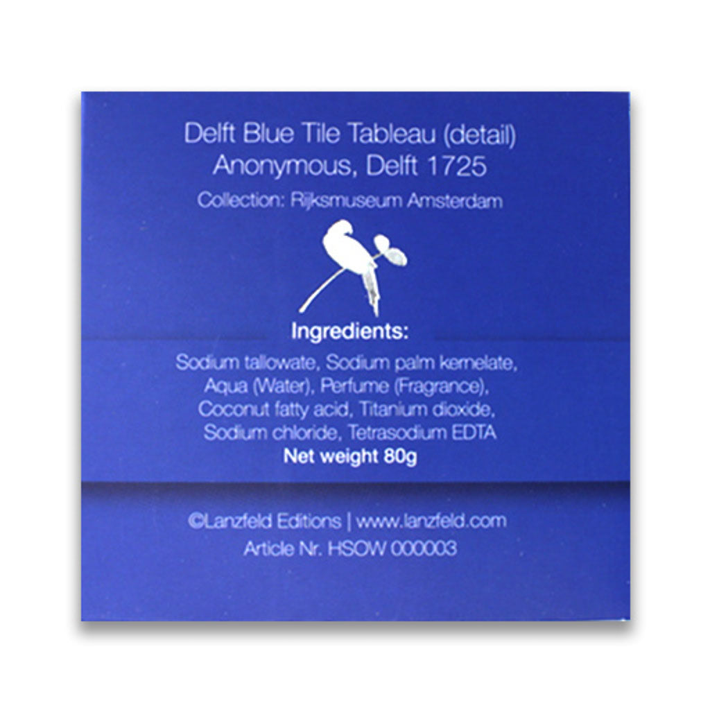 Rijksmuseum Collection, Delft Blue Set of 3 Lavendel Soaps,  Beauty Gift Set