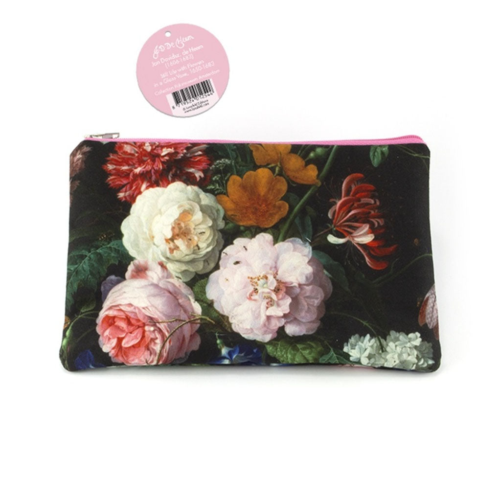 Rijksmuseum Collection, Beautiful Make-Up Bag/ Etui, Still Life Flowers, Gift Set DE HEEM