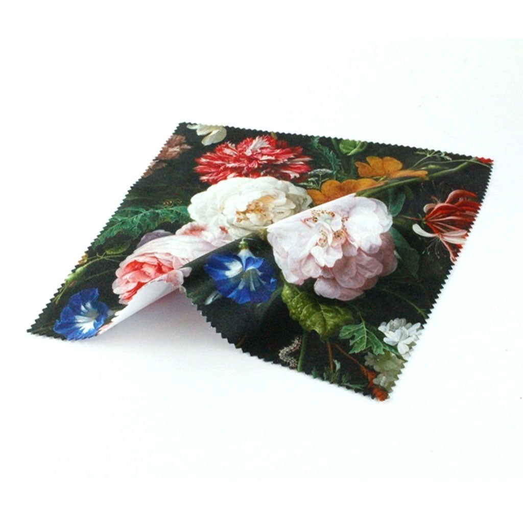 Rijksmuseum Collection, Beautiful Lens Cloth, Still Life Flowers, Gift Set DE HEEM