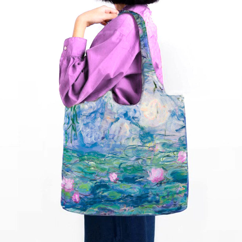Monet, Waterlilies, foldable shopping bag