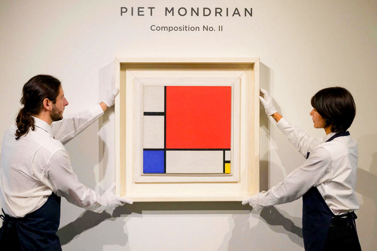 The History behind Piet Mondrian's "Composition, Yellow-Blue-Red".