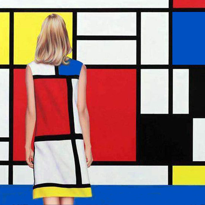 Shop online unique gifts from Mondrian's composition  "Yellow, Blue, Red"!