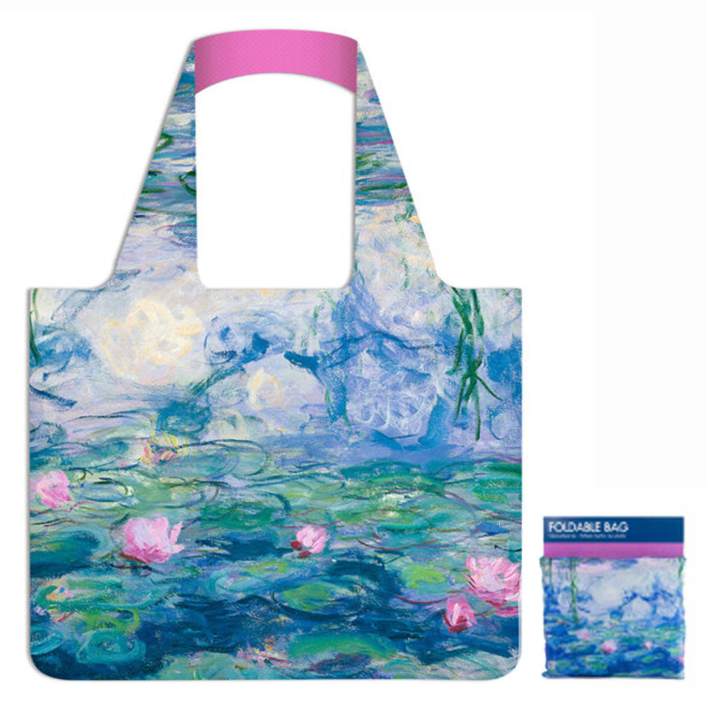Monet, Waterlilies, foldable shopping bag