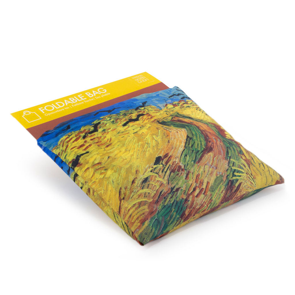 Van Gogh's, Wheatfield, foldable shopping bag