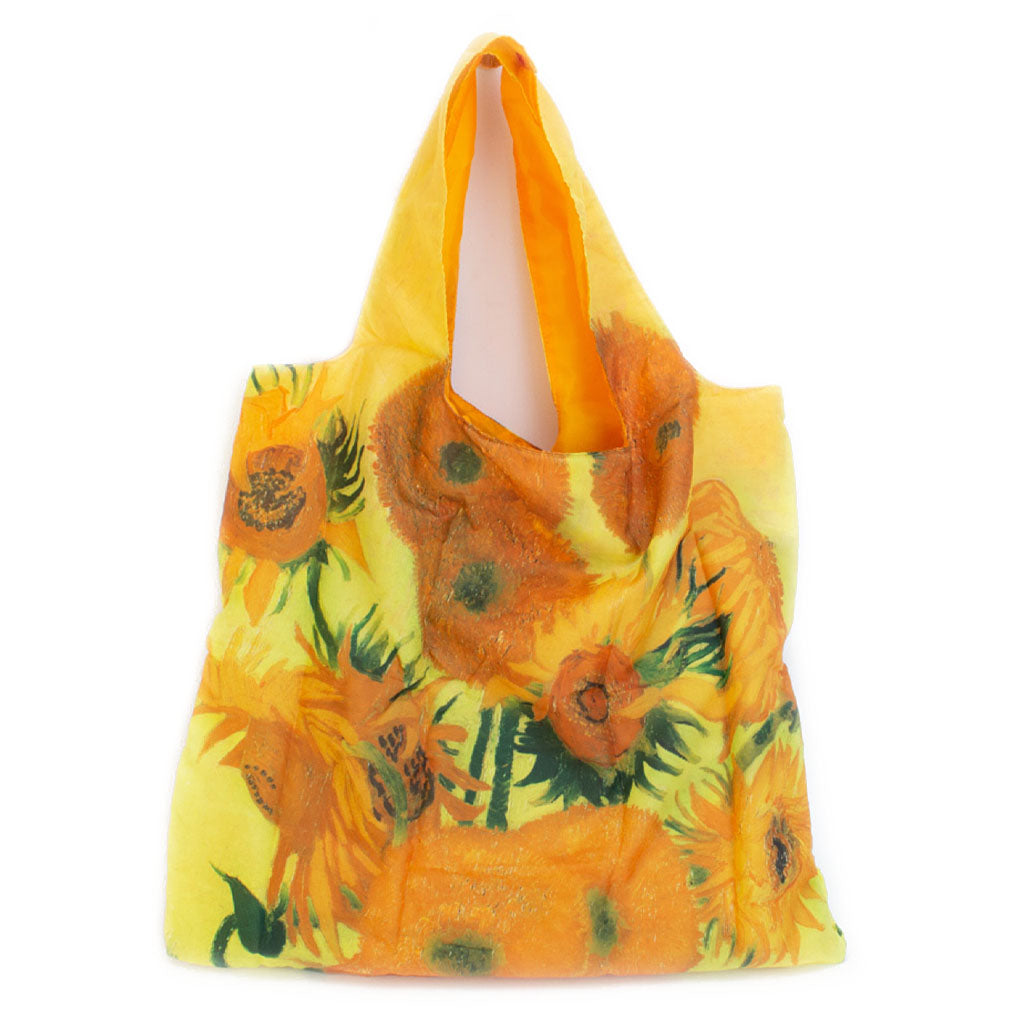 Van Gogh's, Sunflowers, foldable shopping bag