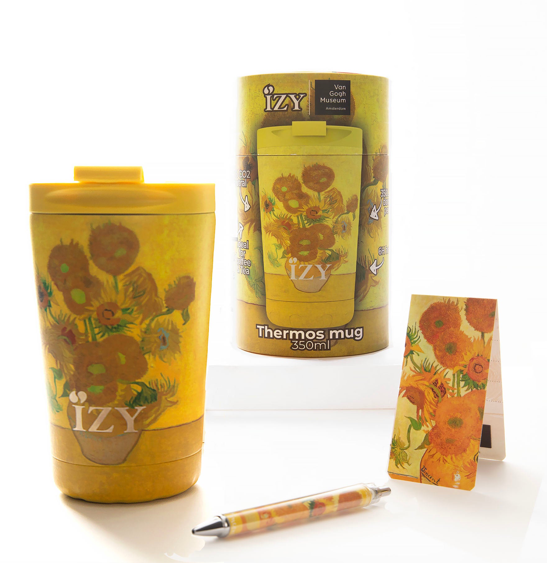 Shop Now! Holland's VAN GOGH Museum 'Sunflowers' Thermos Mug Gift Set + Free Gift!
