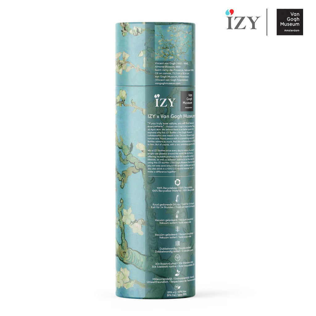 Shop Now! Holland's Van Gogh Museum Souvenirs, IZY Thermo Bottle, Luxury 'Almond Blossom' Gift Set!
