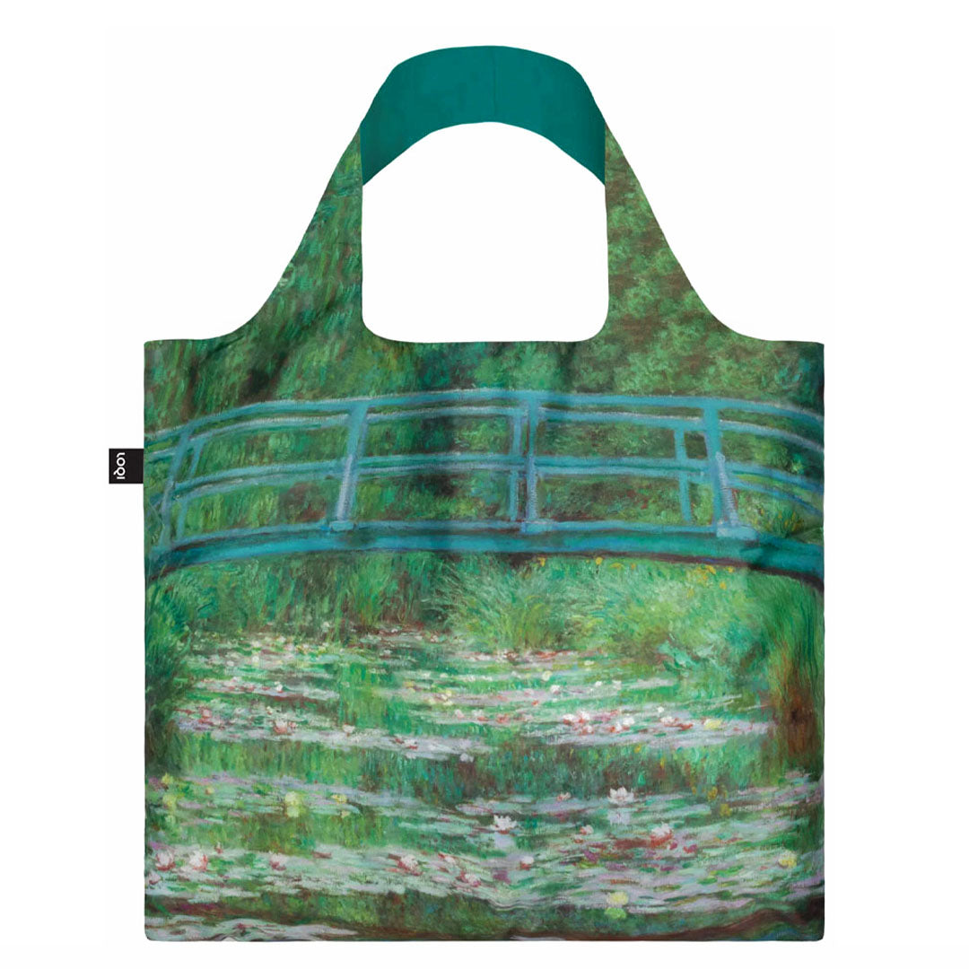Monet, Japanese Bridge, foldable shopping bag