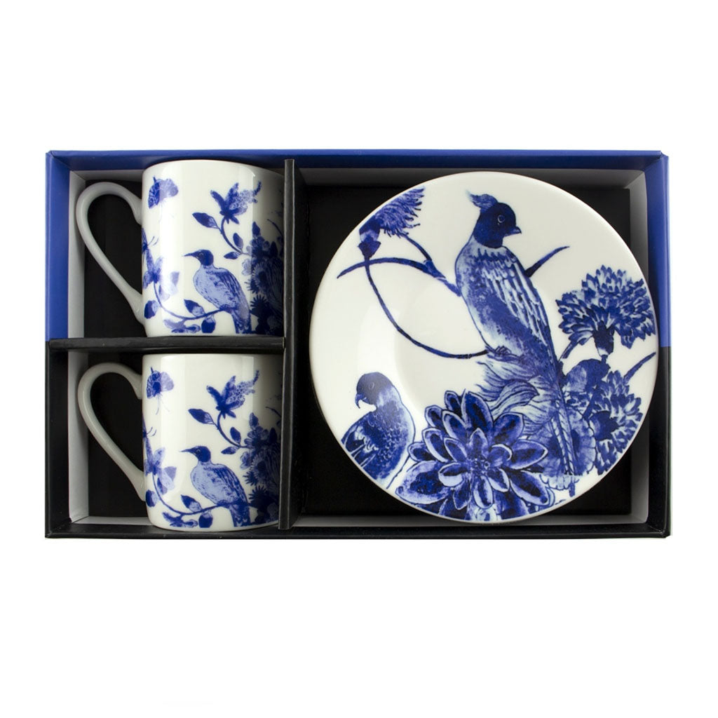Shop Now! Holland's Rijksmuseum Souvenir, Delft Blue, Porcelain Expresso Gift Set