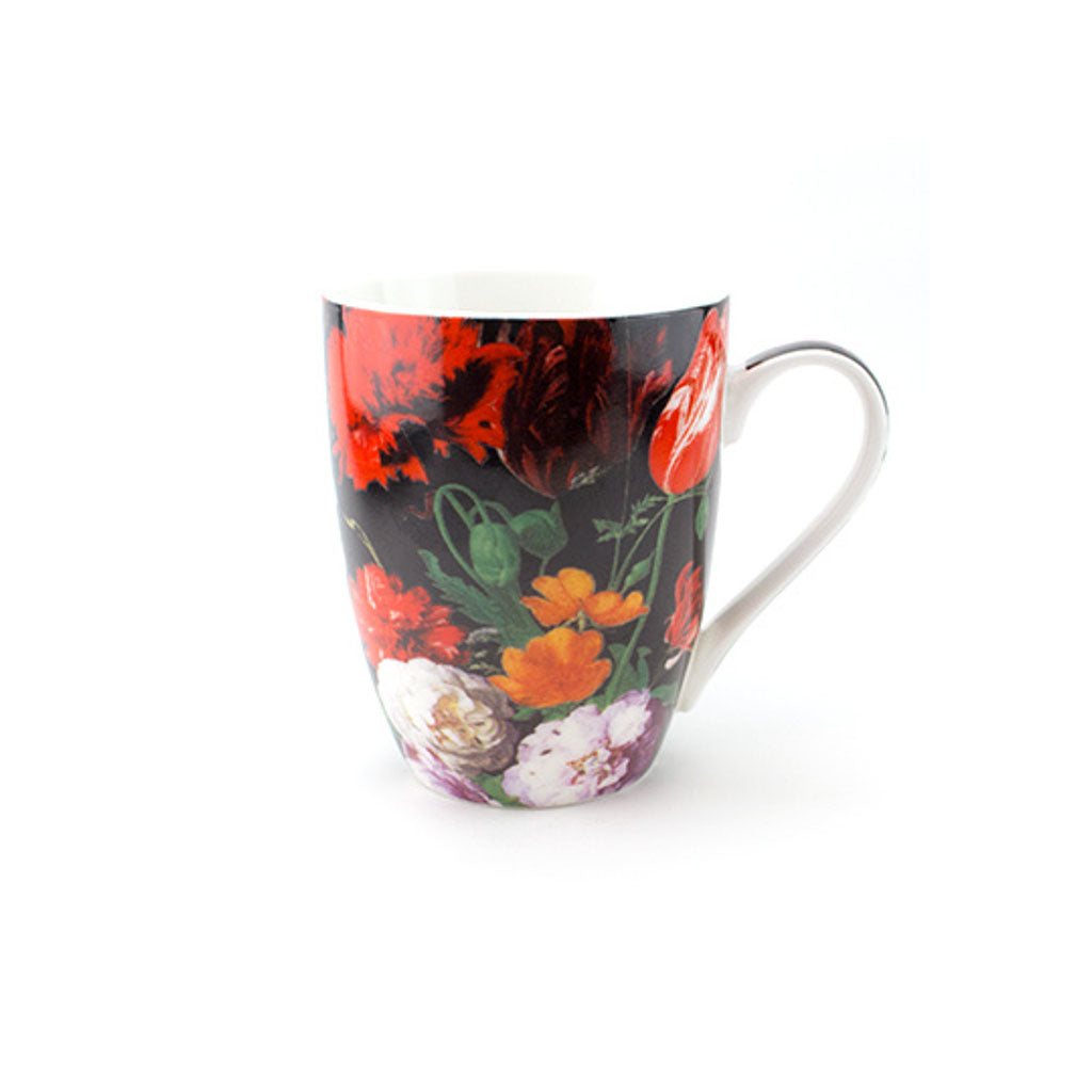 Rijksmuseum Collection, Porcelain Mug, Still Life Flowers, Gift Set DE HEEM
