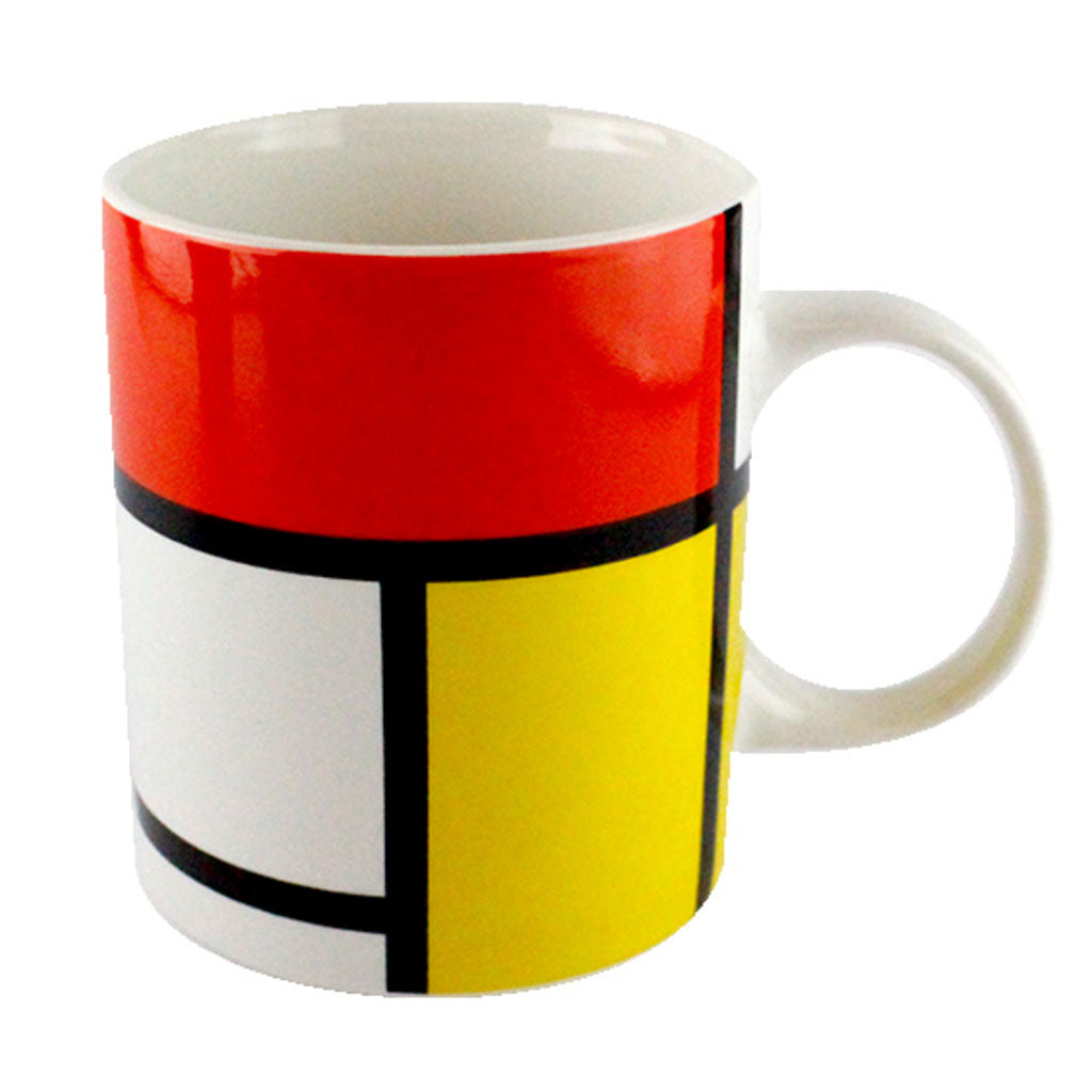 Drink in style your coffee or tea– shop now for the extraordinary mug gift set, in sets of 2, 4, or 6 mugs, from the famous Artist Piet Mondrian, inspired by the iconic Composition Yellow, Blue and Red painting. Perfect for Loved Ones, friends or yourself. Experience the artistic charm of Dutch museum-inspired gifts from the old masters. Enjoy Worldwide Shipping!"