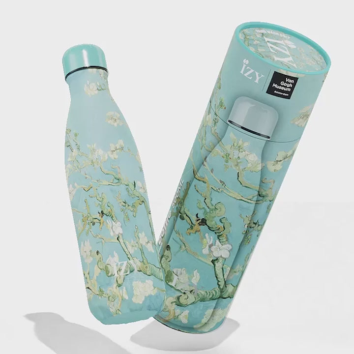 Shop Now! Holland's Van Gogh Museum Souvenirs, IZY Thermo Bottle, Luxury 'Almond Blossom' Gift Set!